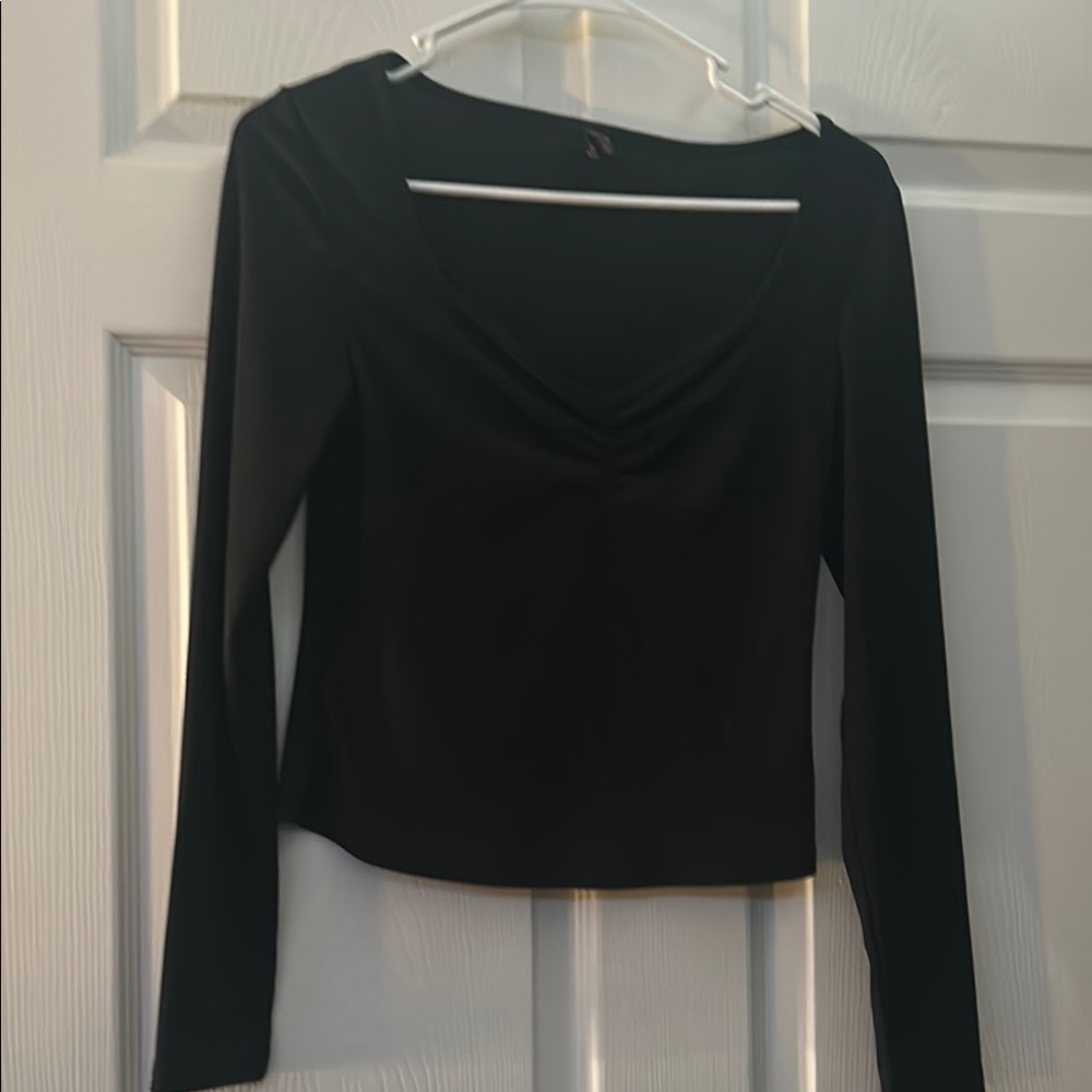 Black Long Sleeve Women's Top